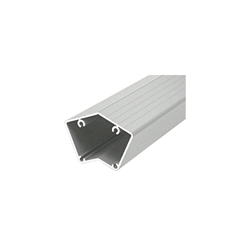 Metallic Silver 200, 300, 350, and 400 Series 48" 135 Degree Surface Mount Post