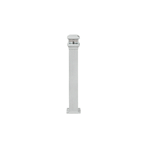 Metallic Silver Decorative Cap Light for 4" x 4" Vertical Aluminum Post