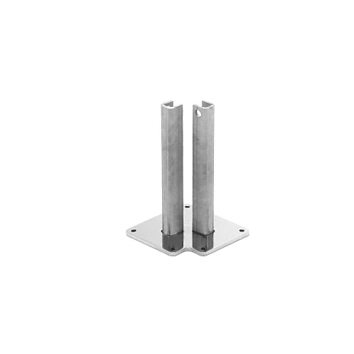 Steel Surface Mount Stanchion for up to 72" Barrier Corner Post