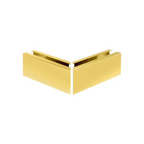 Surfacemate B5A90SB Satin Brass 12" Mitered 90 degree Corner Cladding for B5A Series Base Shoe