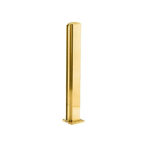 Brite Gold Anodized 30" End Design Series Partition Post