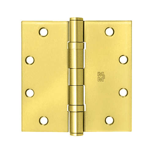 Polished Brass 5" x 5" Commercial Bearing Hinge