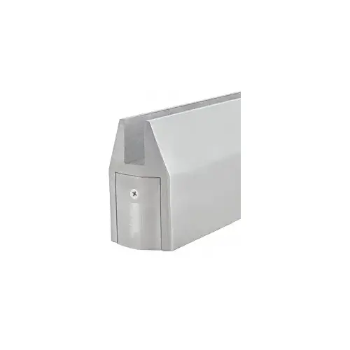 Satin Anodized CR150 Series Tapered Door Rail Custom Length Without Lock