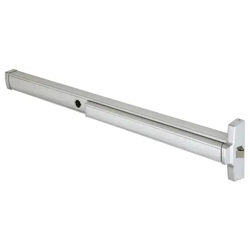 4' Model 2095 Cylinder Dogging Grade 1 Rim Latch Panic Exit Device Right Hand Reverse Bevel "S" Strike Fits 32" to 48" Wide Door Aluminum Finish