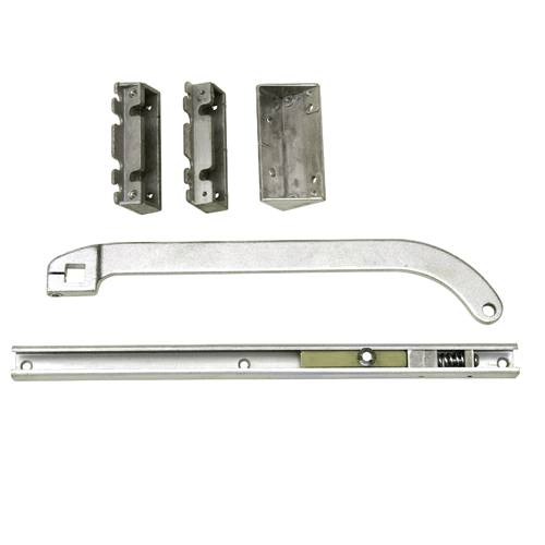 Aluminum Offset Overhead Concealed Closer Installation Package Less Closer Commonly Used with U.S. Aluminum Type Offset Installations