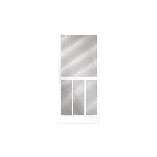 Columbia Bravo White 32" x 80" Steel Hinged Screen Door