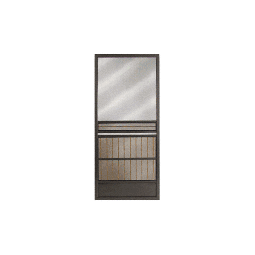 CRL 2013559204 Oakhurst Bronze 36" x 80" Steel Hinged Screen Door