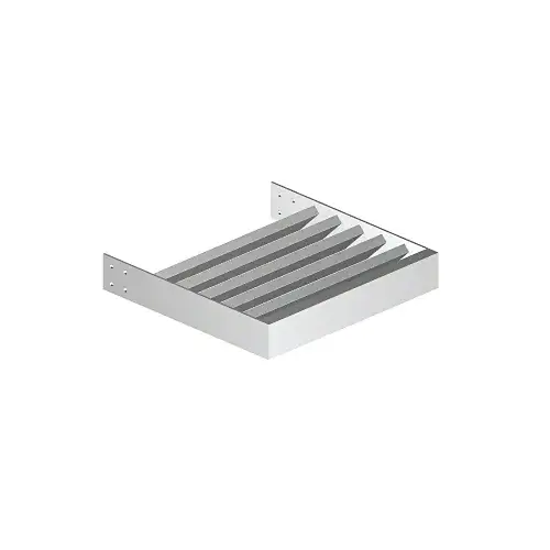 Clear Anodized 1" x 2" Rectangular Tube Blade - Custom Length