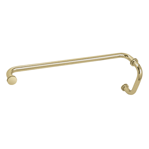 Satin Brass 6" Pull Handle and 24" Towel Bar BM Series Combination With Metal Washers