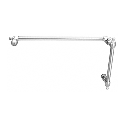 Polished Chrome Colonial Style Combination 6" Pull Handle With 18" Towel Bar