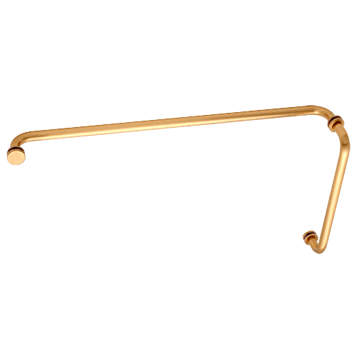 Satin Brass 12" Pull Handle and 24" Towel Bar BM Series Combination With Metal Washers
