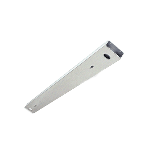 Brushed Stainless Custom Length 4-1/2" No Pocket Double Sided Door Header