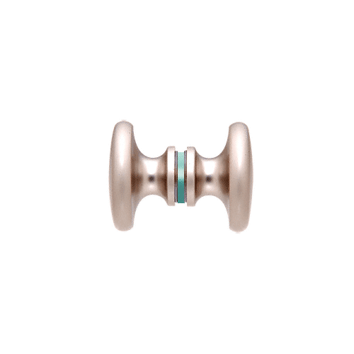 Satin Nickel Traditional Style Back-to-Back Shower Door Knobs