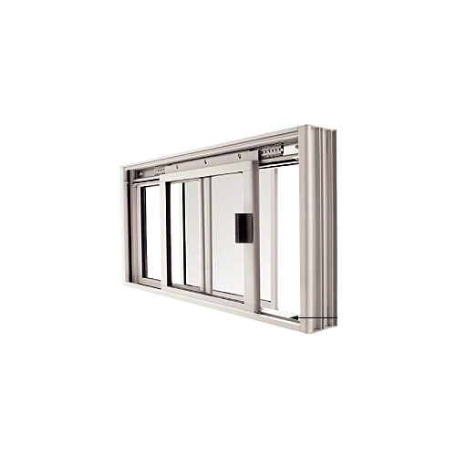 CRL DW2000A Satin Anodized DW Series Manual Deluxe Sliding Service Window OX or XO with Screen