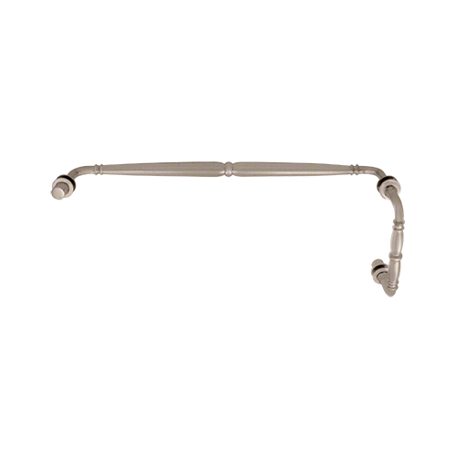 CRL V1C6X18BN Brushed Nickel Victorian Style Combination 6" Pull Handle 18" Towel Bar