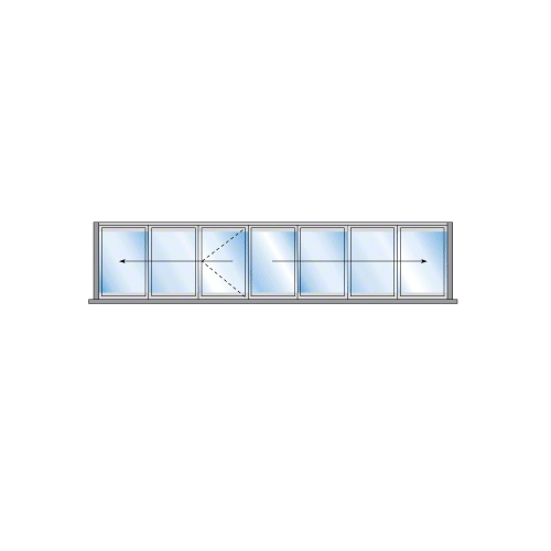 S55 Monterey 3+4 Bi-Fold Bi-Part Exterior Swing with Flush Sill Satin Anodized S55 Monterey 3+4 Bi-Fold Bi-Part Exterior Swing with Flush Sill Satin Anodized