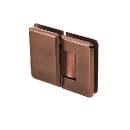 Antique Brushed Copper Pinnacle 180 Series 180 Degree Glass-to-Glass Standard Hinge
