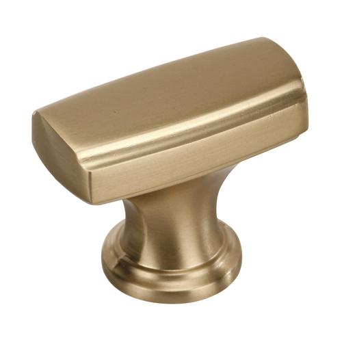 1-3/8" (35 mm) Highland Ridge Rectangular Cabinet Knob Golden Champagne Finish