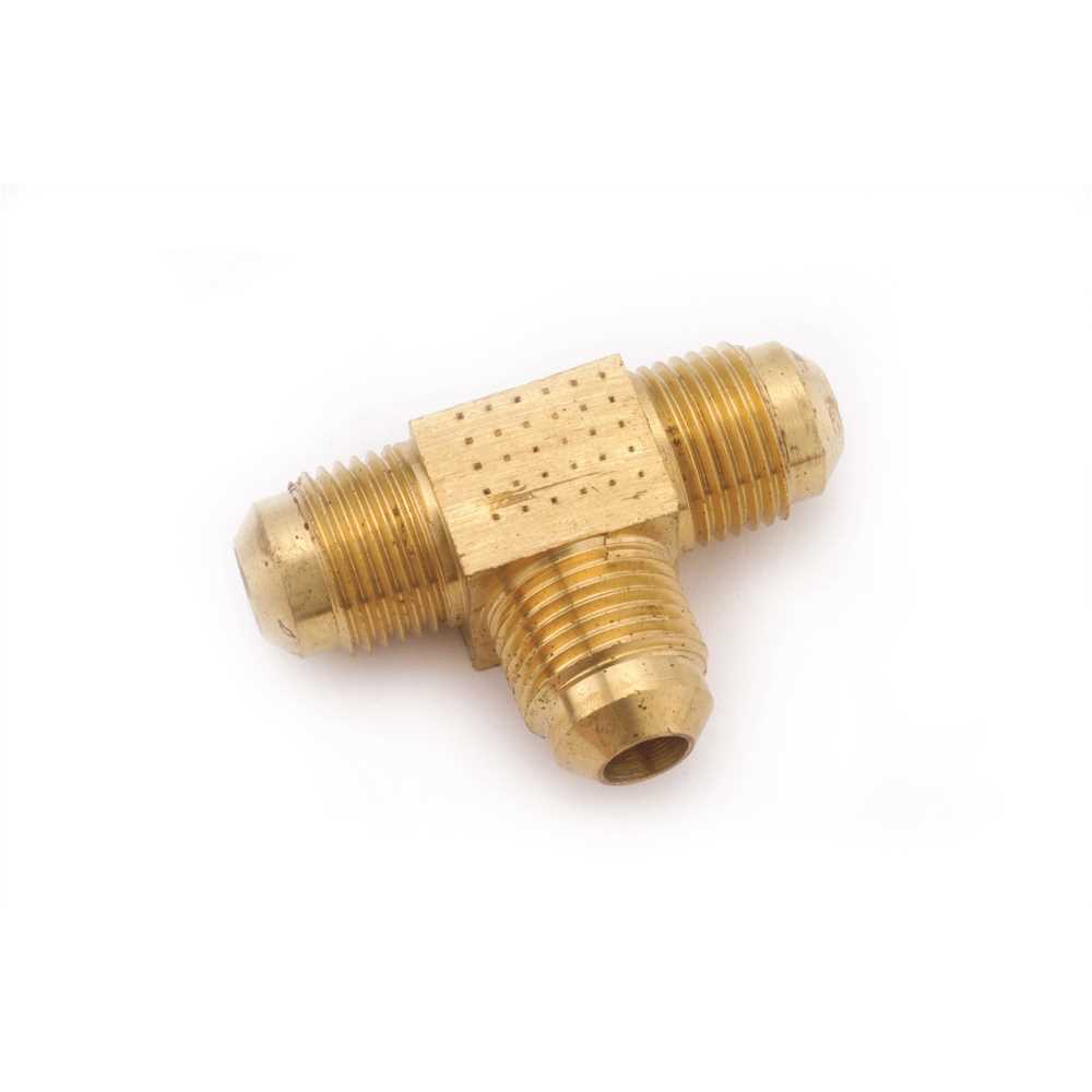 Anderson Metals 04044-04 Anderson Metals 1/4 in. Flare Tee Brass - pack of 10