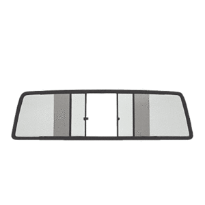 CRL EDV910LT Duo-Vent Four Panel Slider with Light Gray Glass for 1994-1996 Dodge Dakota Standard Cab