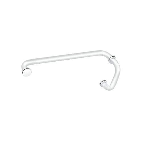 White 6" Pull Handle and 12" Towel Bar BM Series Combination With Metal Washers