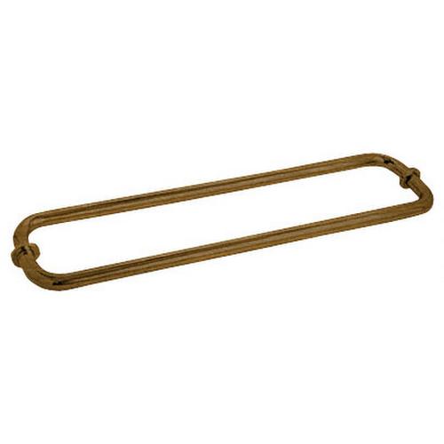 CRL BM18X18ABR Antique Brass 18" BM Series Back-to-Back Tubular Towel Bars with Metal Washers