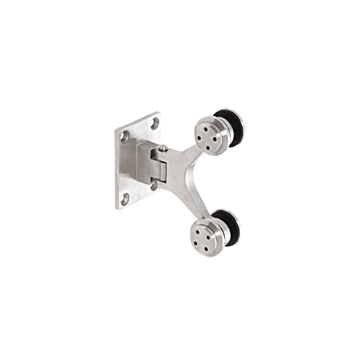 Spider Shower Door Hinge Glass To Wall Mount Polished Stainless Steel