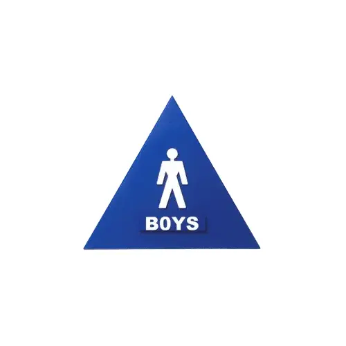 Blue Boys Decal for Restroom Doors