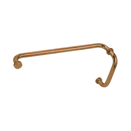 CRL BM8X18ABR Antique Brass 8" Pull Handle and 18" Towel Bar BM Series Combination With Metal Washers