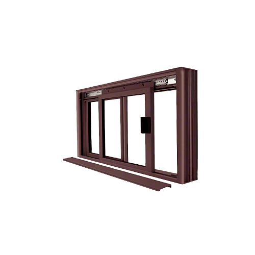 CRL DW1800DU Duranodic Bronze DW Series Manual Deluxe Sliding Service Window OX or XO without Screen