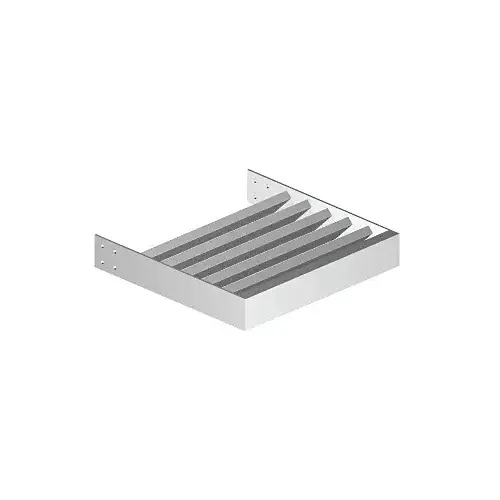 Silver Metallic Rectangular 1" x 3" Support Tube / Sunshade Blade - 146" Length