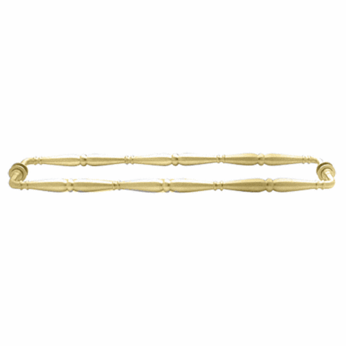 Satin Brass Victorian Style 24" Back-to-Back Towel Bar