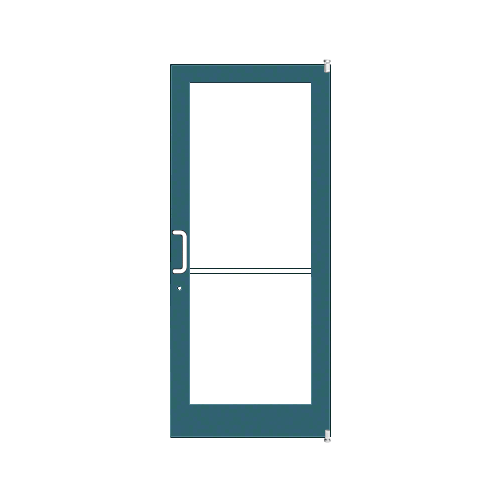 Custom KYNAR Paint Custom Single Series 400 Medium Stile Offset Pivot Entrance Door for Overhead Concealed Door Closer
