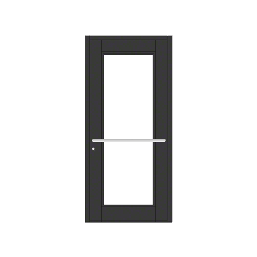 Black Anodized Custom Single Series 850 Durafront Wide Stile Center Pivot Entrance Door for Overhead Concealed Door Closer
