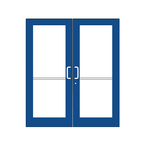 Custom KYNAR Paint Custom Pair Series 550 Wide Stile Geared Hinge Entrance Doors for Overhead Concealed Door Closers