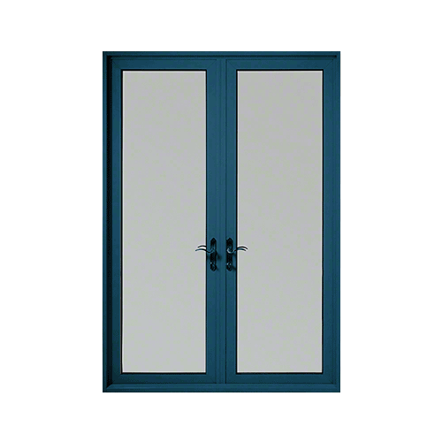 Custom KYNAR Paint Custom Pair Series 900 Butt Hinged Terrace Doors for Surface Mount Door Closers
