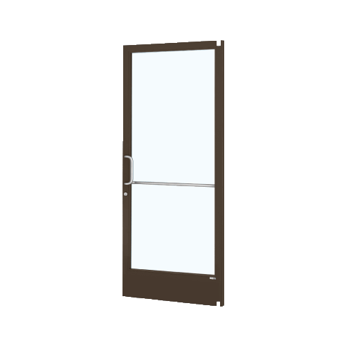 Bronze Black Anodized Custom Single Series 250 Narrow Stile Offset Pivot Entrance Door for Surface Mount Door Closer