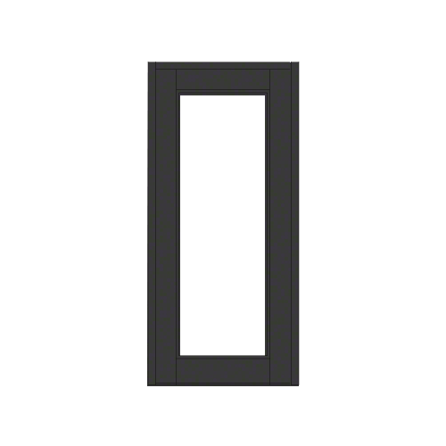 Black Anodized Blank Single Series 850 Durafront Wide Stile Center Hung Entrance Door- No Prep