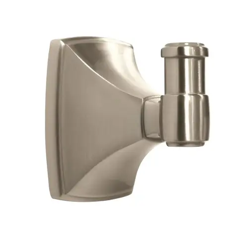 Clarendon Single Robe Hook Satin Nickel Finish