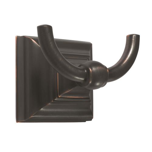Amerock BH26512ORB Markham Double Prong Robe Hook Oil Rubbed Bronze Finish
