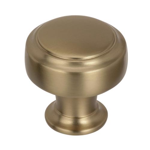 1-3/16" (30 mm) Highland Ridge Rectangular Cabinet Knob Golden Champagne Finish