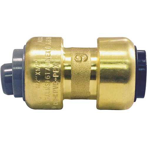 1/2 in. Brass Push-to-Connect Polybutylene Conversion Coupling