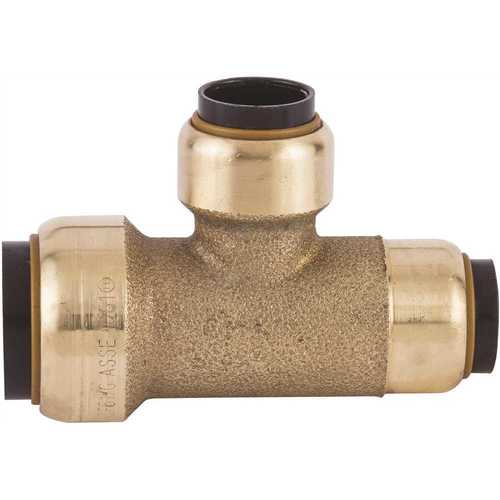 3/4 in. x 1/2 in. x 1/2 in. Brass Push-to-Connect Reducer Tee