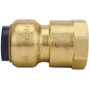 Tectite FSBFA12 1/2 in. Brass Push-to-Connect x Female Pipe Thread Adapter