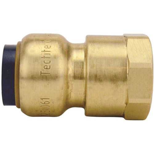 Tectite FSBFA12 1/2 in. Brass Push-to-Connect x Female Pipe Thread Adapter