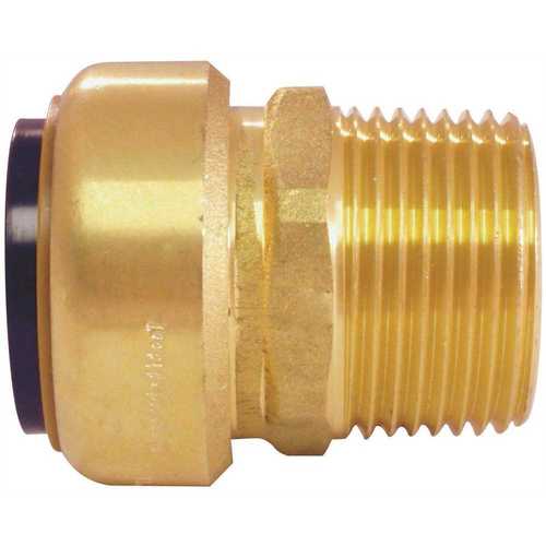 Tectite FSBMA1 1 in. Brass Push-to-Connect x Male Pipe Thread Adapter