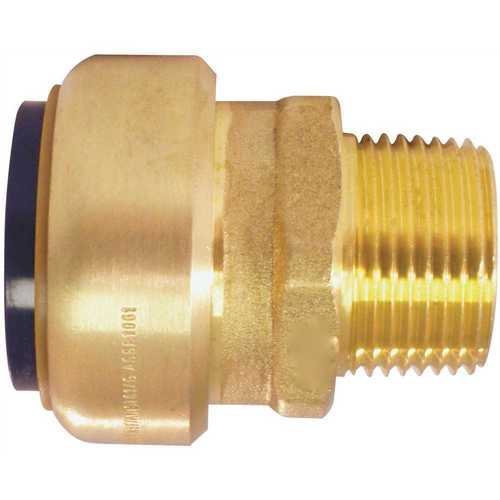 1 in. Brass Push-to-Connect x 3/4 in. Male Pipe Thread Reducing Adapter