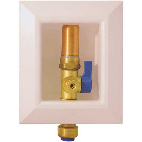 Tectite FSBBOXIMWH 1/2 in. Ice Maker Outlet Box with Water Hammer Arrestor