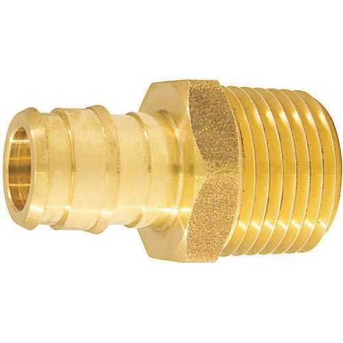 1/2 in. Brass PEX-A Expansion Barb x 1/2 in. MNPT Male Adapter