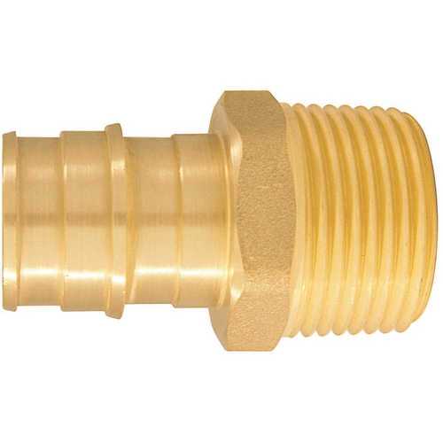 Apollo Epxma3410pk 34 In Brass Pex A Expansion Barb X 34 In Mnpt Male Adapter 